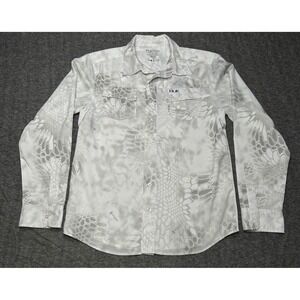 Huk Performance Fishing Long Sleeve Shirt Camo  Kryptek Yeti Men's Size M